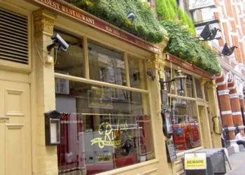 Exterior of Rules restaurant in London, known as the city’s oldest restaurant, photographed on July 30, 2007.