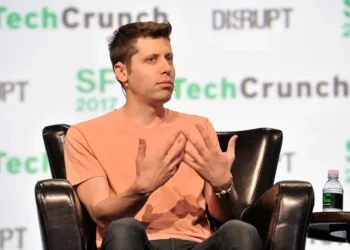 Sam Altman speaks onstage during TechCrunch Disrupt SF 2017 at Pier 48 in San Francisco, California, on September 19, 2017.