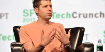 Sam Altman speaks onstage during TechCrunch Disrupt SF 2017 at Pier 48 in San Francisco, California, on September 19, 2017.