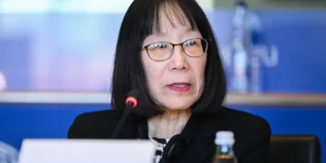 International Criminal Court President Judge Tomoko Akane participates in a joint European Parliament committee exchange of views on March 19, 2025.
