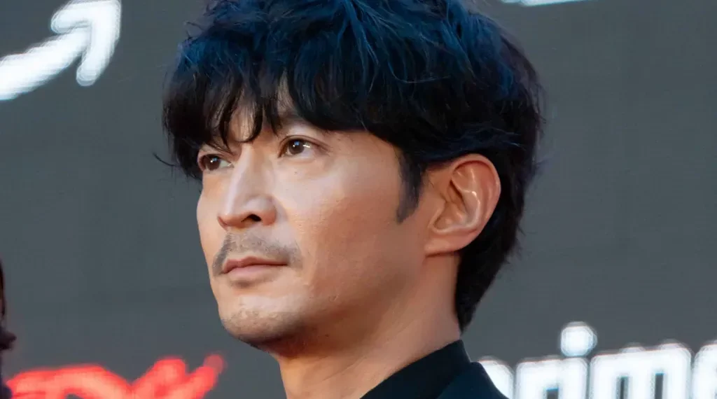 Japanese actor Tsuda Kenjiro attends the red carpet opening event of the Tokyo International Film Festival on October 23, 2023.