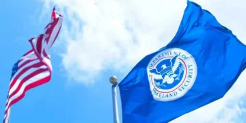 U.S. Department of Homeland Security social media header image associated with the Donald Trump administration from 2025 to 2029.