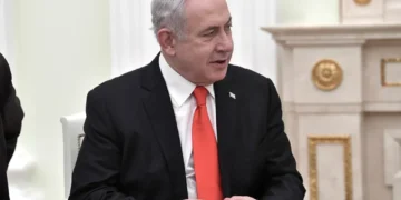 Russian President Vladimir Putin meets Israeli Prime Minister Benjamin Netanyahu at the Kremlin in Moscow on January 30, 2020.